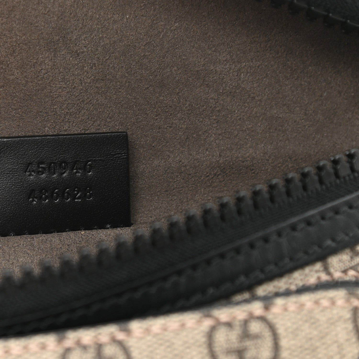 Gucci GG Supreme Monogram Belt Bag Black 7 of 11