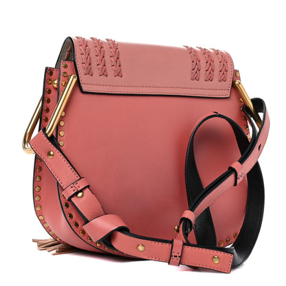 Chloe Calfskin Braided Mini Hudson Shoulder Bag Misty Rose 2 of 9