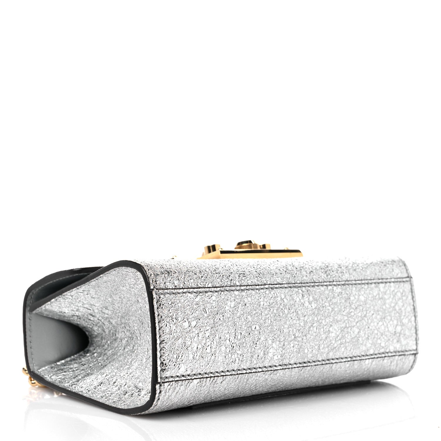 Gucci Galassia Small Padlock Shoulder Bag Argento 4 of 12
