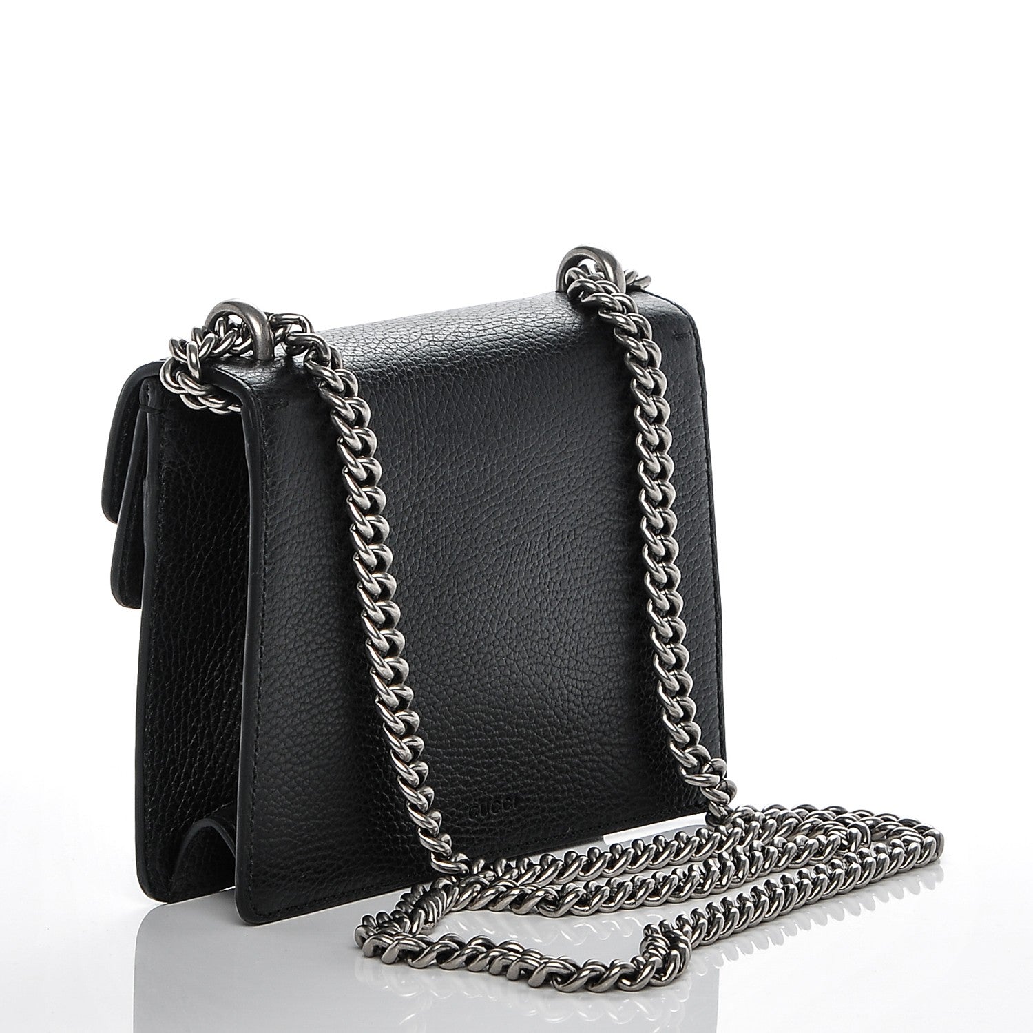 Gucci Calfskin Mini Dionysus Shoulder Bag Black 3 of 7