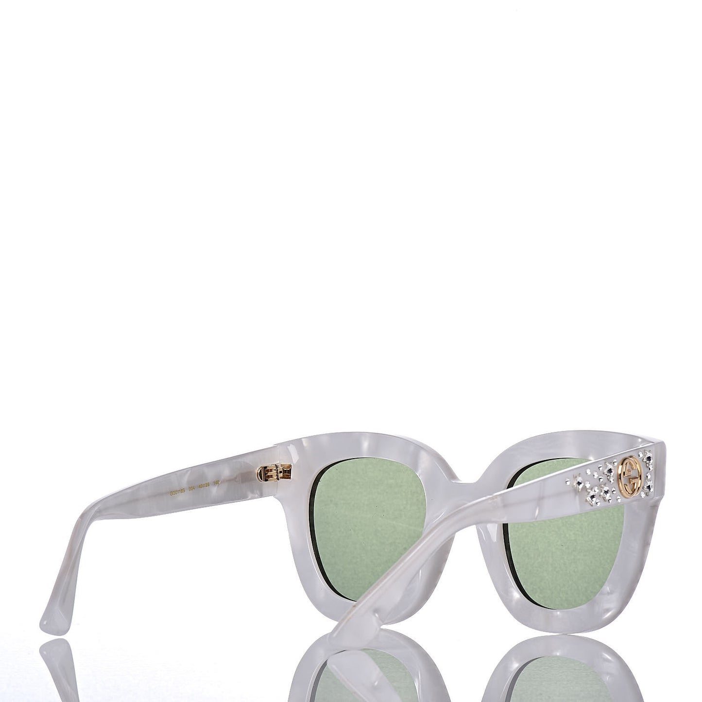 Acetate Crystal Oversize Mirrored Star Sunglasses GG0116S