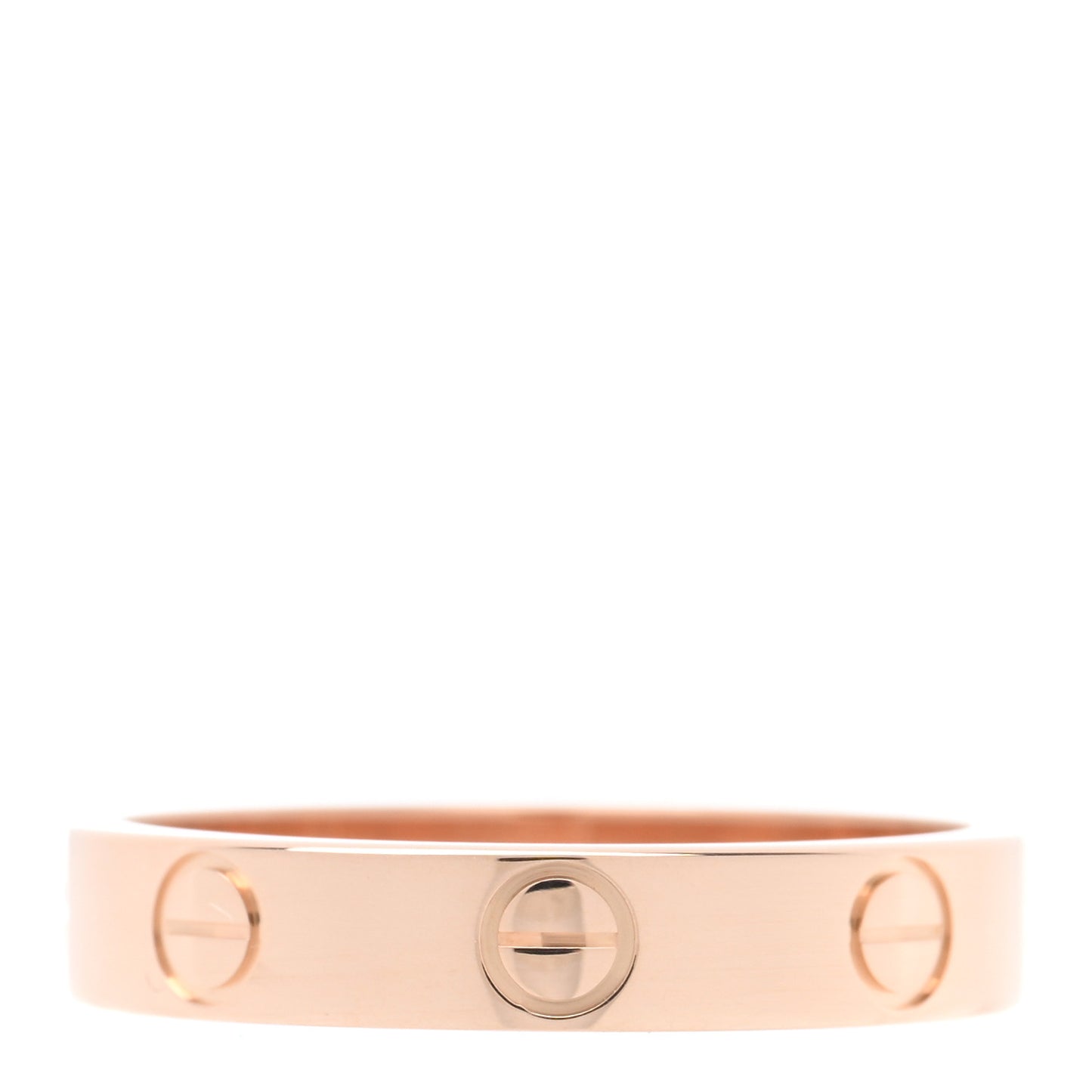 18K Pink Gold 3.5mm LOVE Wedding Band Ring 52 6
