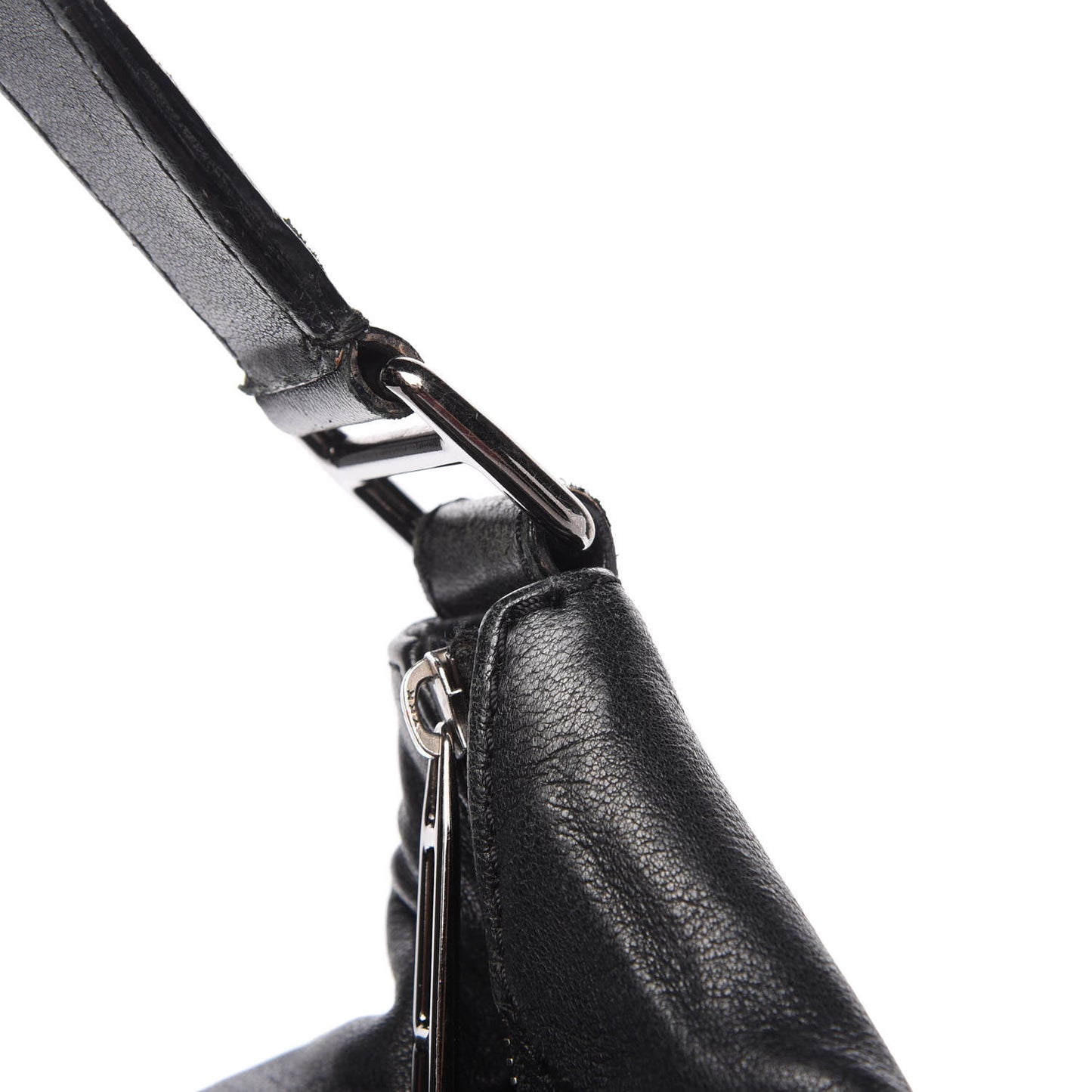Lambskin Maggie Soft Knot Hobo Black