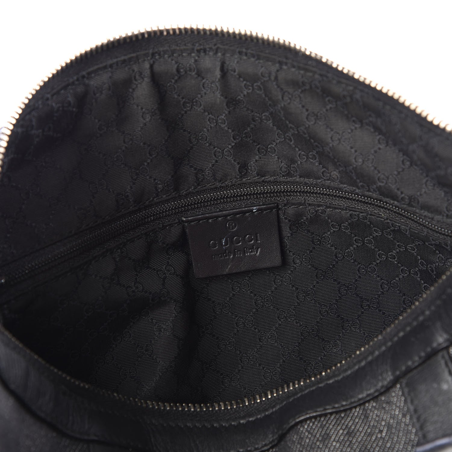 Gucci Denim Boston Bag Black 10 of 11