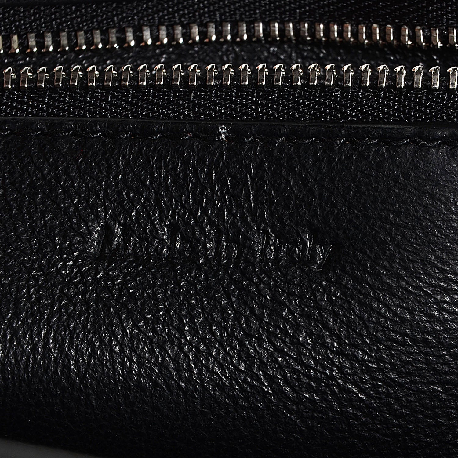 Celine Grained Calfskin Small Edge Shoulder Bag Black 9 of 10