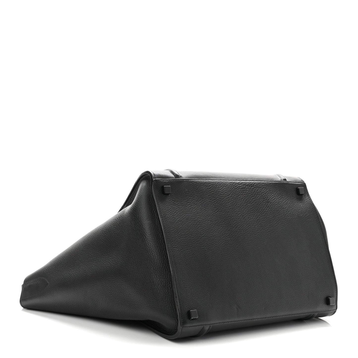 Grained Calfskin Medium Phantom Luggage Black