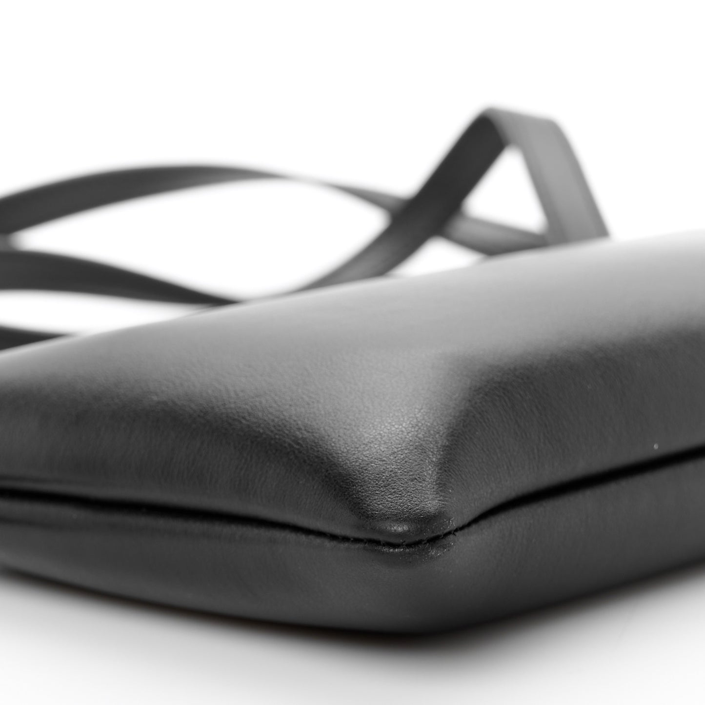 Vitello Mini Crossbody Pouch Black