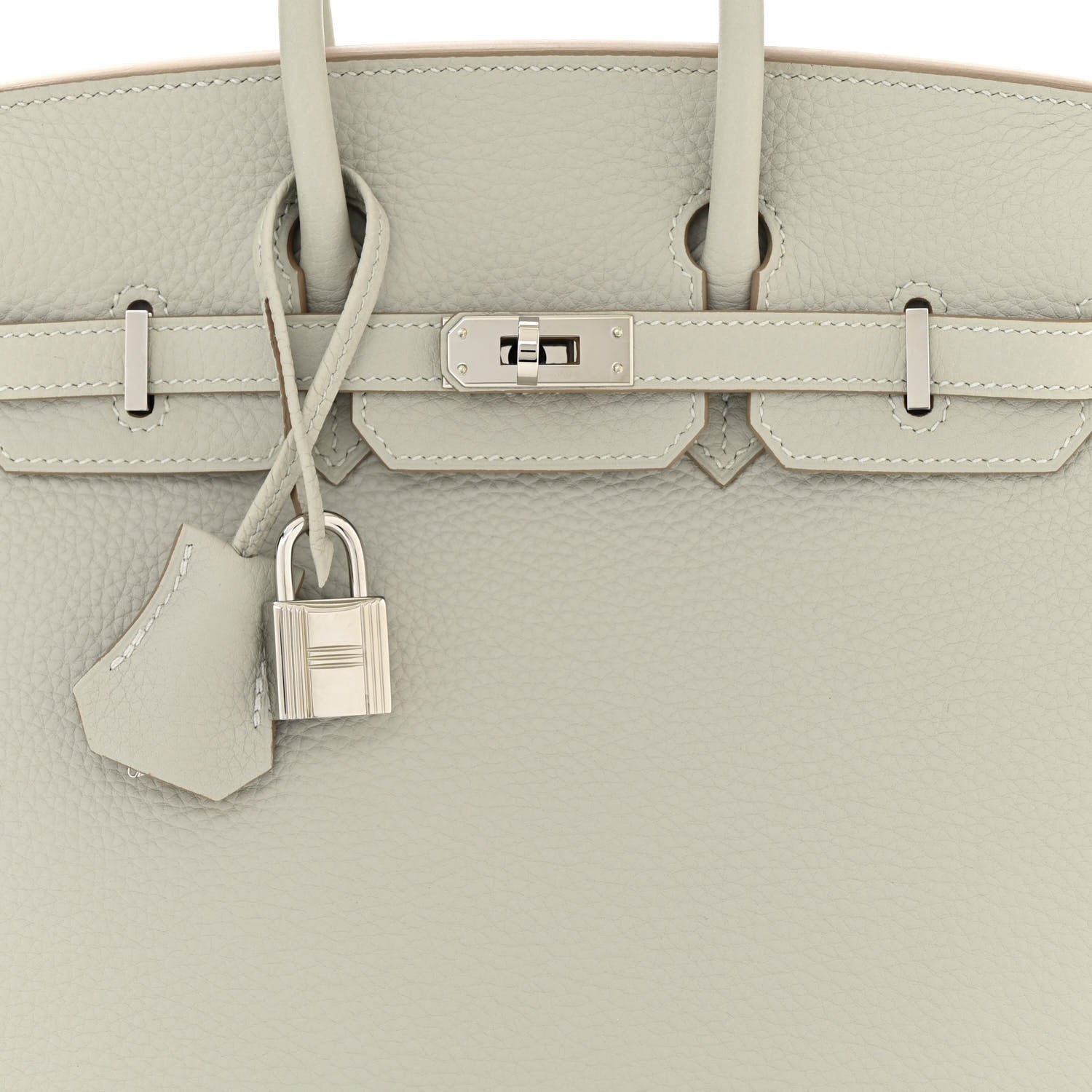 Hermes Togo Verso Birkin 25 Gris Perle Nata 8 of 11