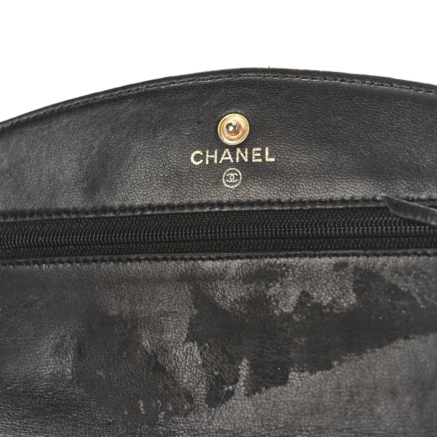 Chanel Caviar Timeless CC Wallet on Chain WOC Black 6 of 12