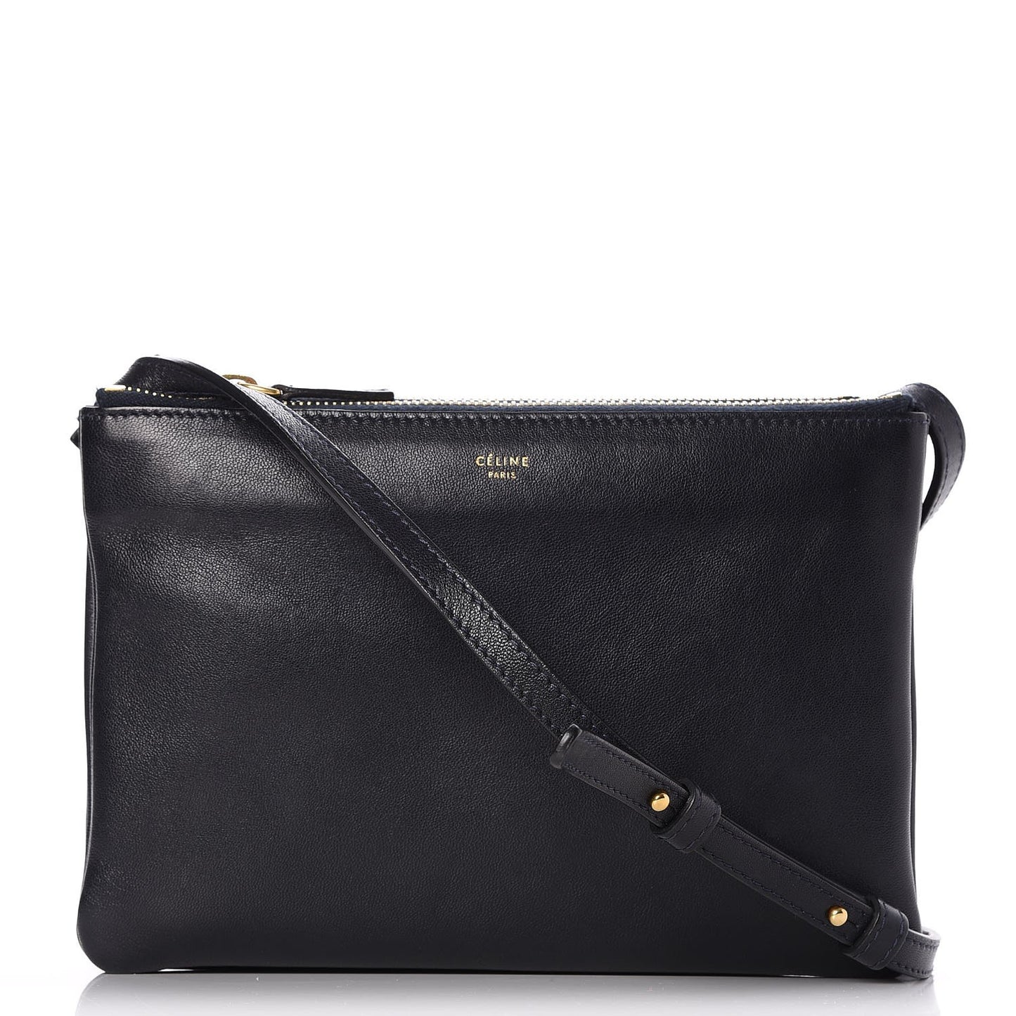 Lambskin Small Trio Crossbody Bag Dark Blue