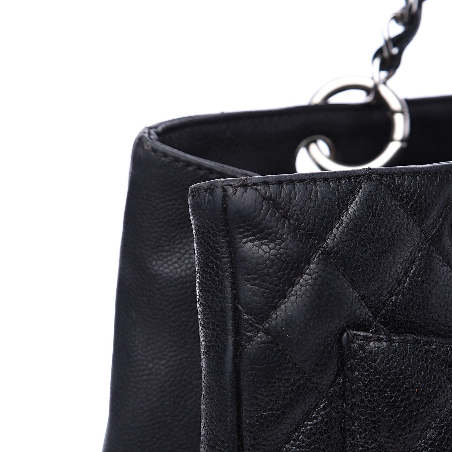 Chanel Caviar Quilted Grand Shopping Tote GST Black 12 of 16