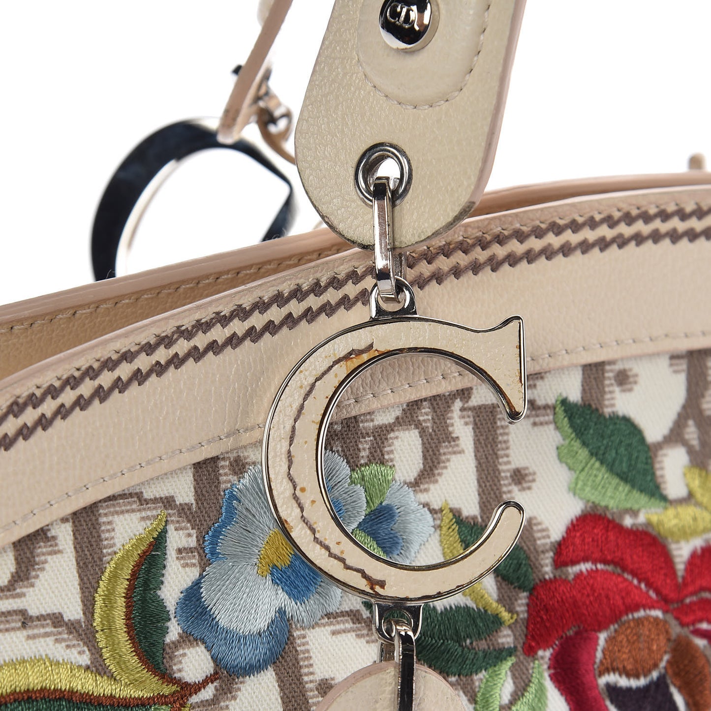 Monogram Vintage Flowers Bowler Beige