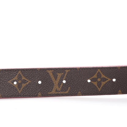 Louis Vuitton Monogram Calfskin 30mm LV Initiales Reversible Belt 80 32 Fuchsia 7 of 7