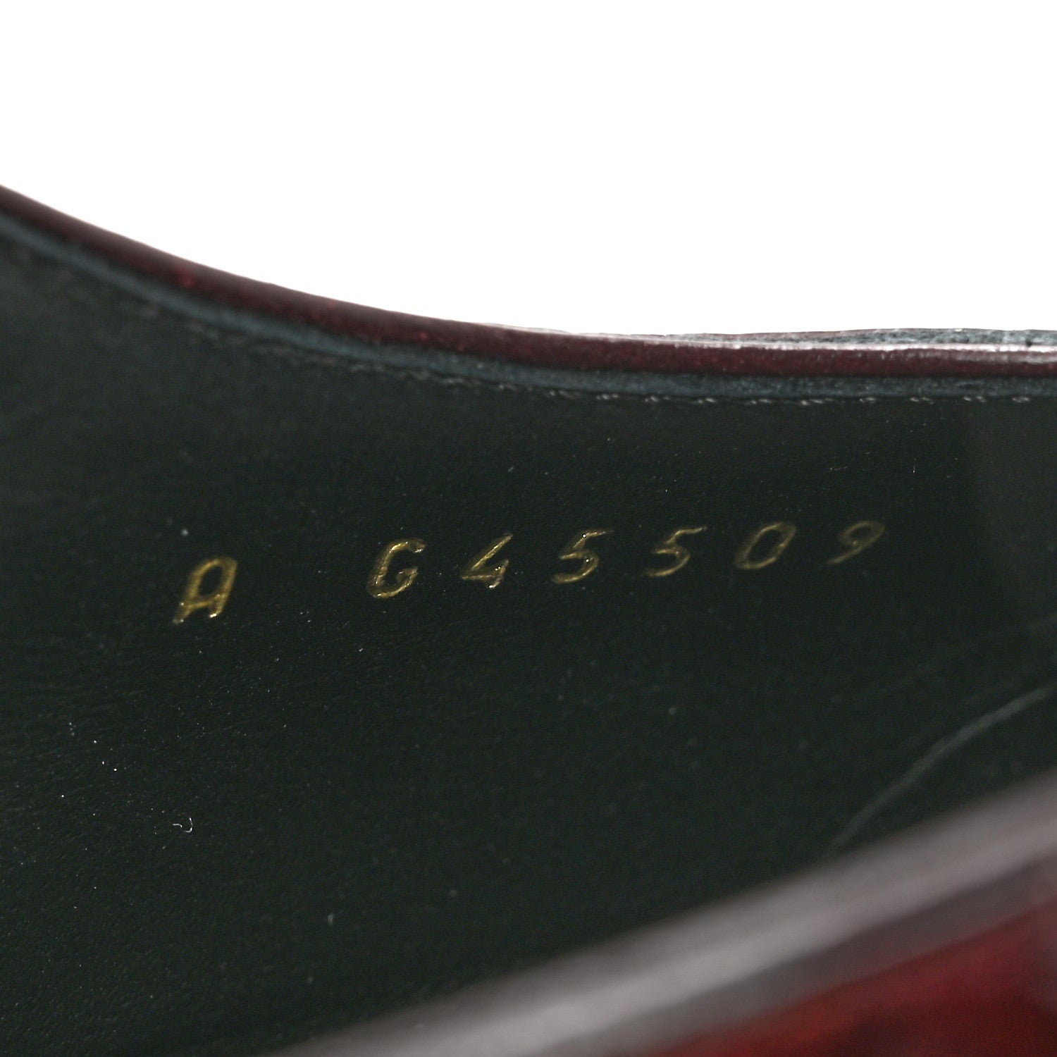 Chanel Patent Calfskin Crocodile Embossed Cap Toe CC Slingback Pumps 36.5 Dark Burgundy Black 9 of 10