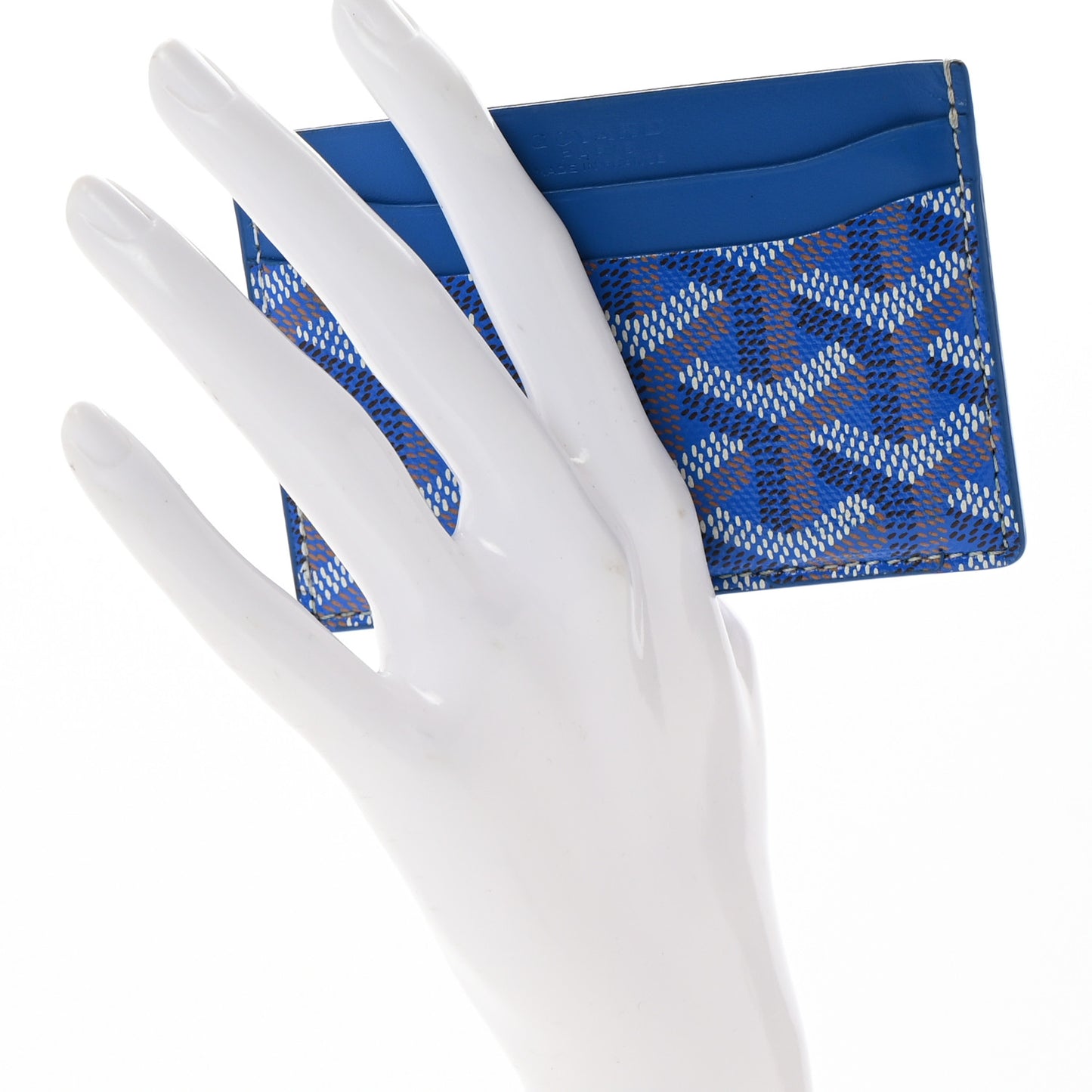 Goyardine Saint Sulpice Card Holder Sky Blue Sky Blue