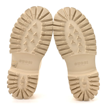Gucci Rubber Monogram GG Go Through Platform Slide Clogs 38 Mystic White 6 of 11