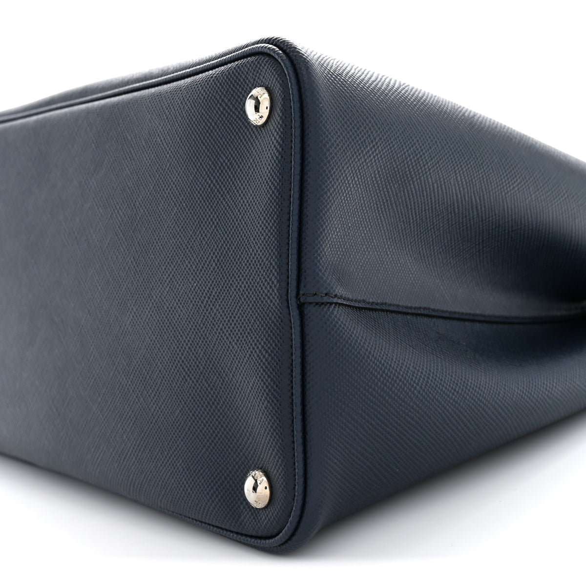 Prada Saffiano Medium Double Handle Tote Baltico Astrale 10 of 12