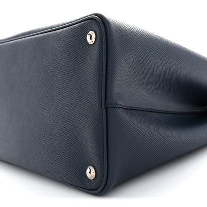 Prada Saffiano Medium Double Handle Tote Baltico Astrale 10 of 12
