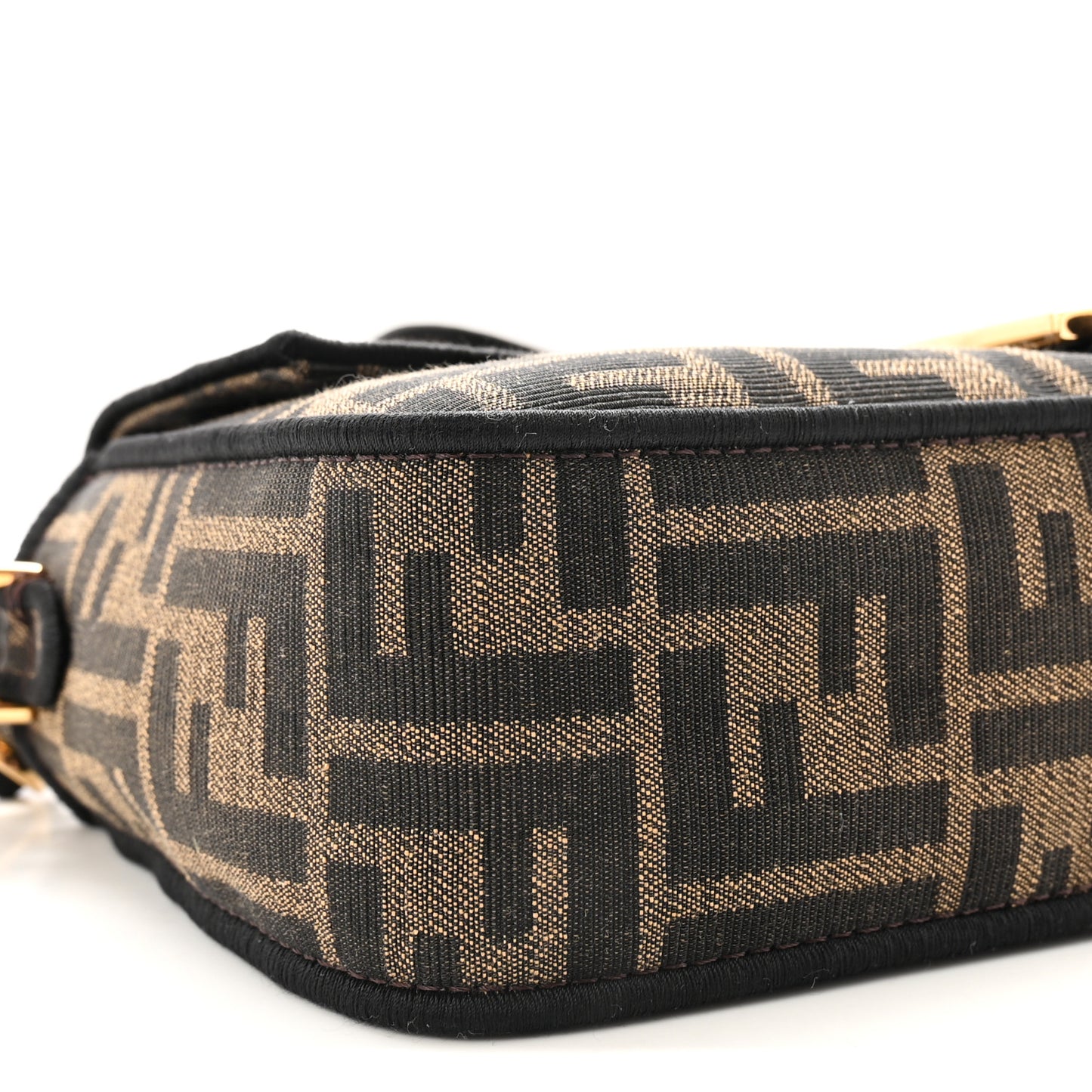 Fabric Jacquard FF 1974 Medium Baguette Tobacco Moro Black