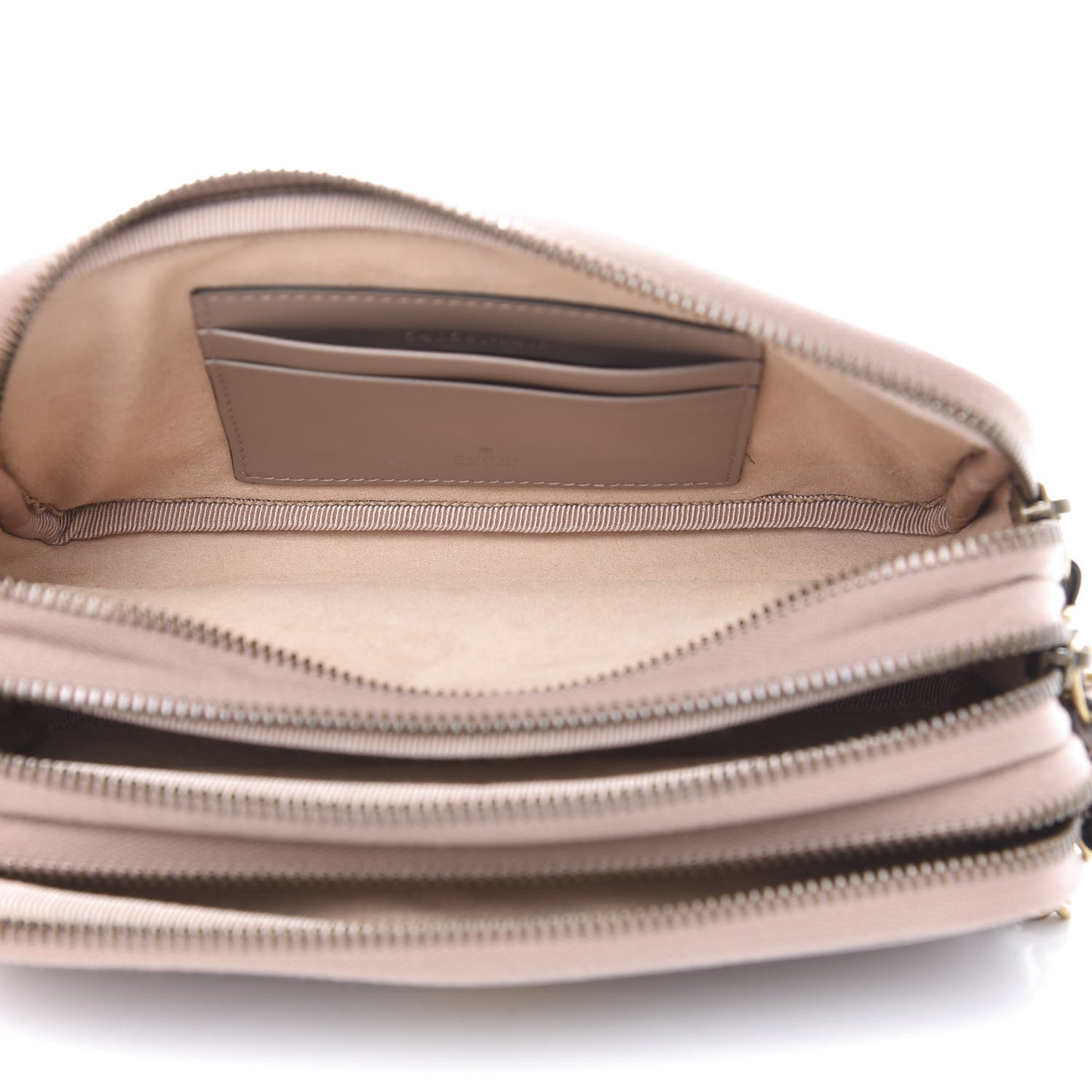 Calfskin Matelasse Mini GG Marmont Chain Crossbody Bag Porcelain Rose