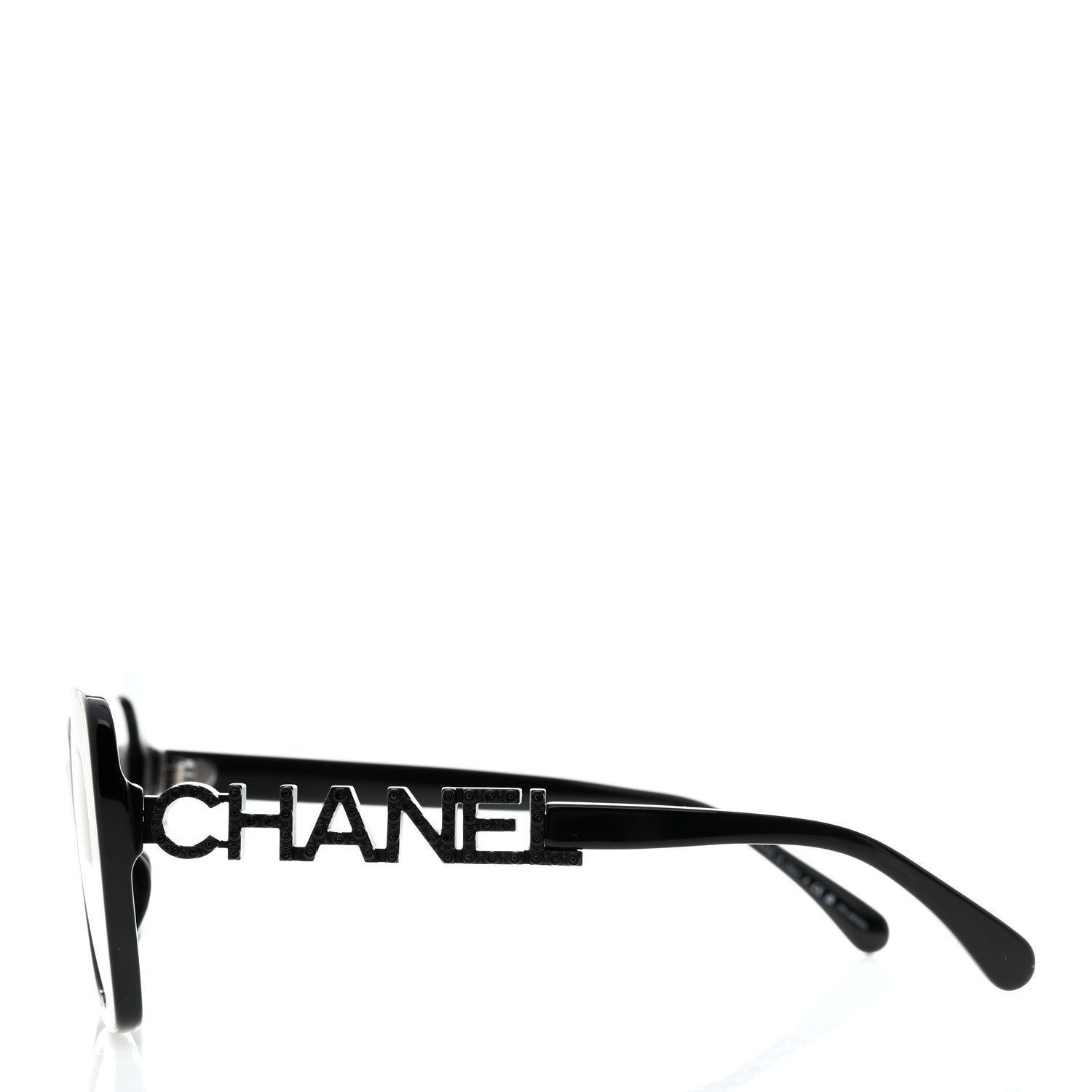 Chanel Acetate Strass Polarized Square Sunglasses 5422-B Black 3 of 8