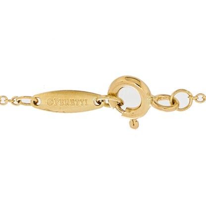Tiffany 18K Yellow Gold Diamond .03ct Elsa Peretti Diamonds by the Yard Bracelet 3 of 4