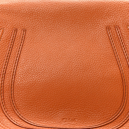 Chloe Calfskin Medium Marcie Round Crossbody Bag Indian Summer 8 of 10