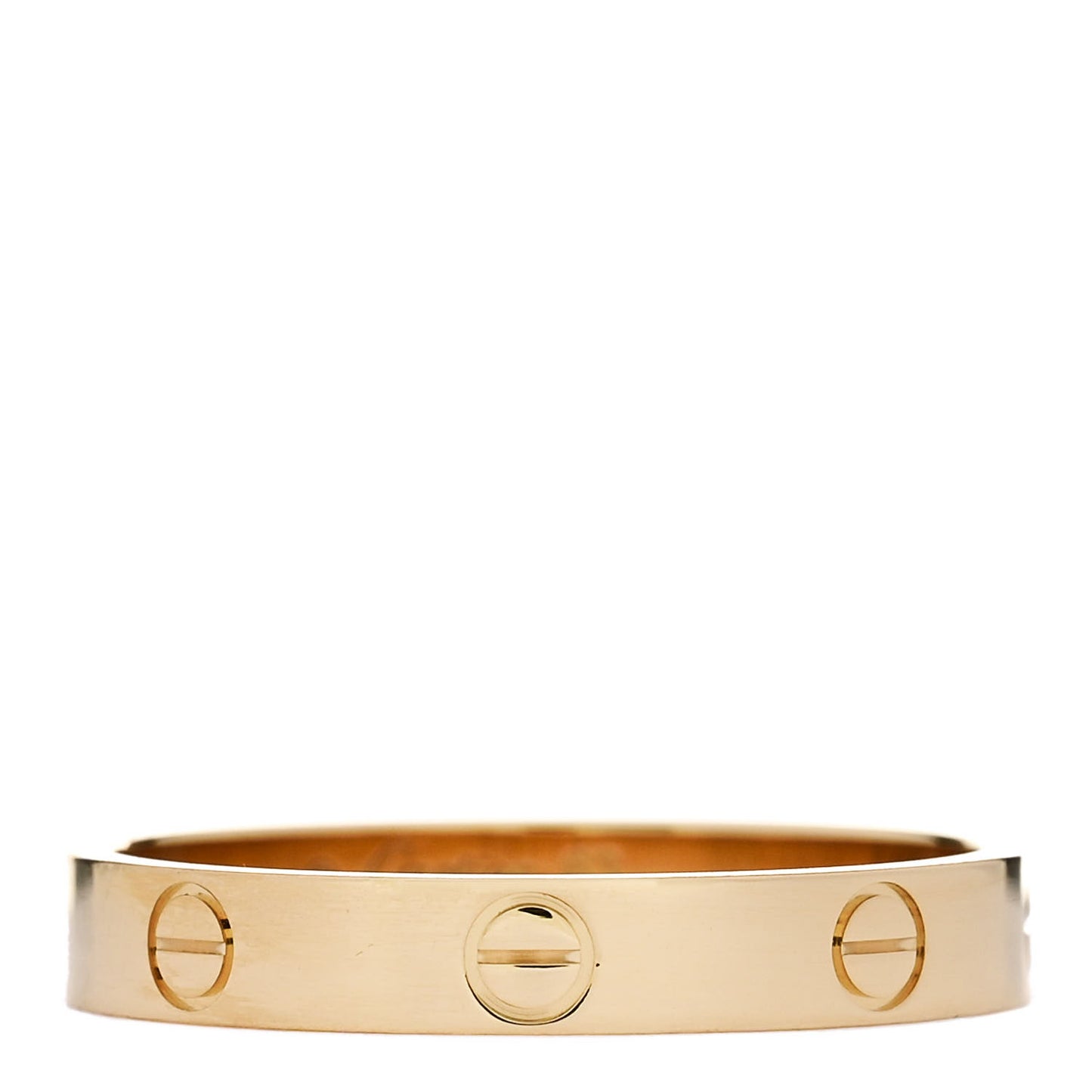 18K Yellow Gold 3.5mm LOVE Wedding Band Ring 63 10.25