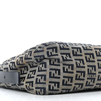 Fendi Zucchino Shoulder Bag Navy 8 of 12