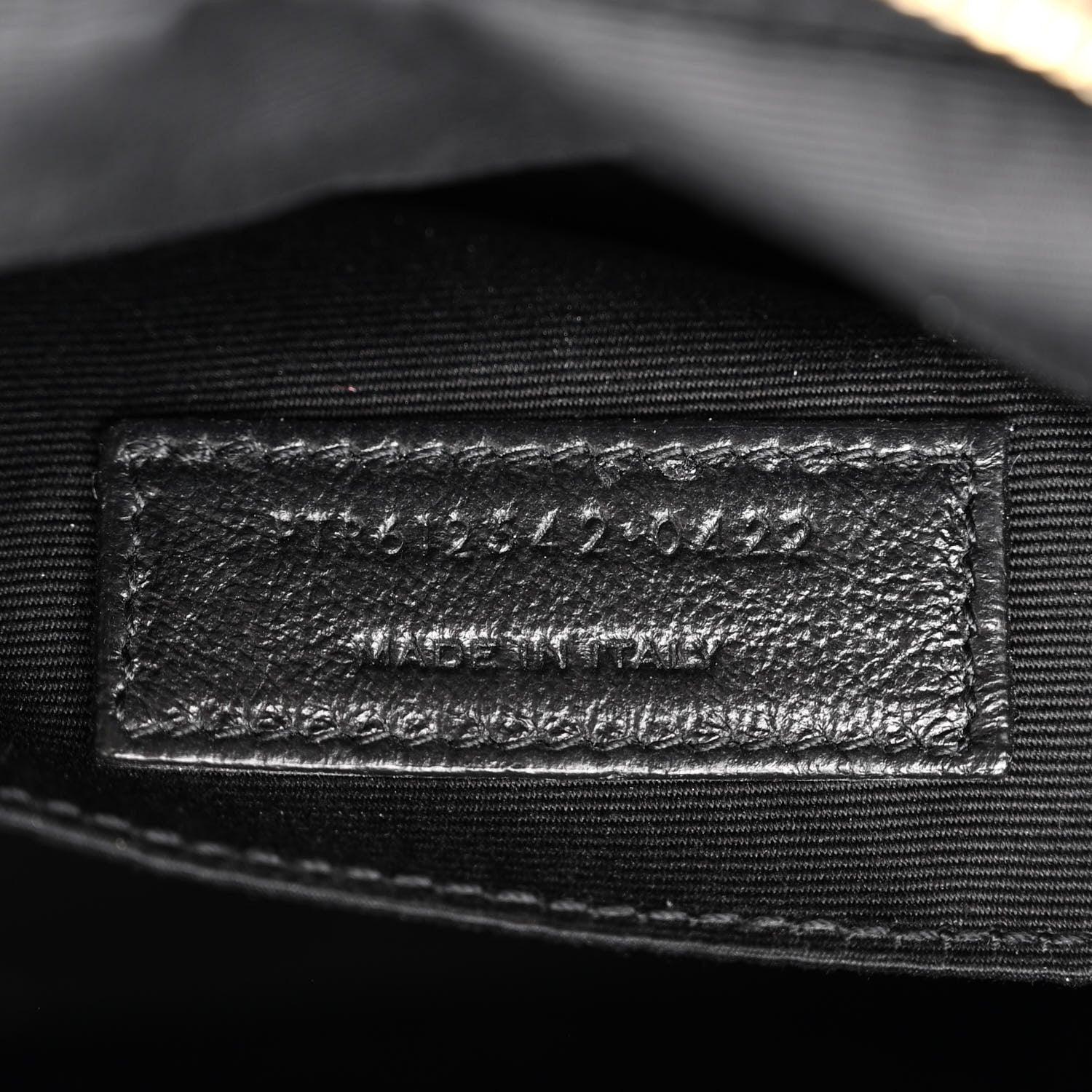 Saint Laurent Patent Calfskin Crocodile Embossed Monogram Lou Camera Bag Black 7 of 12
