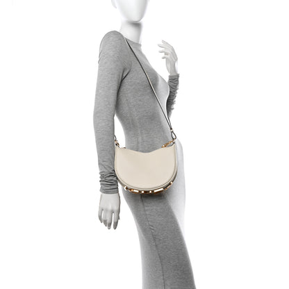 Fendi Vitello Grace Matte Mini Fendigraphy Hobo Bag White Ice 2 of 12