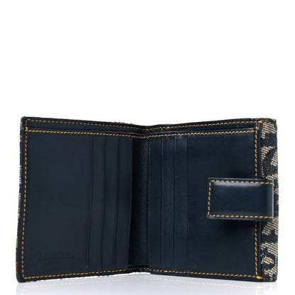 Christian Dior Monogram Compact Wallet Blue 5 of 18