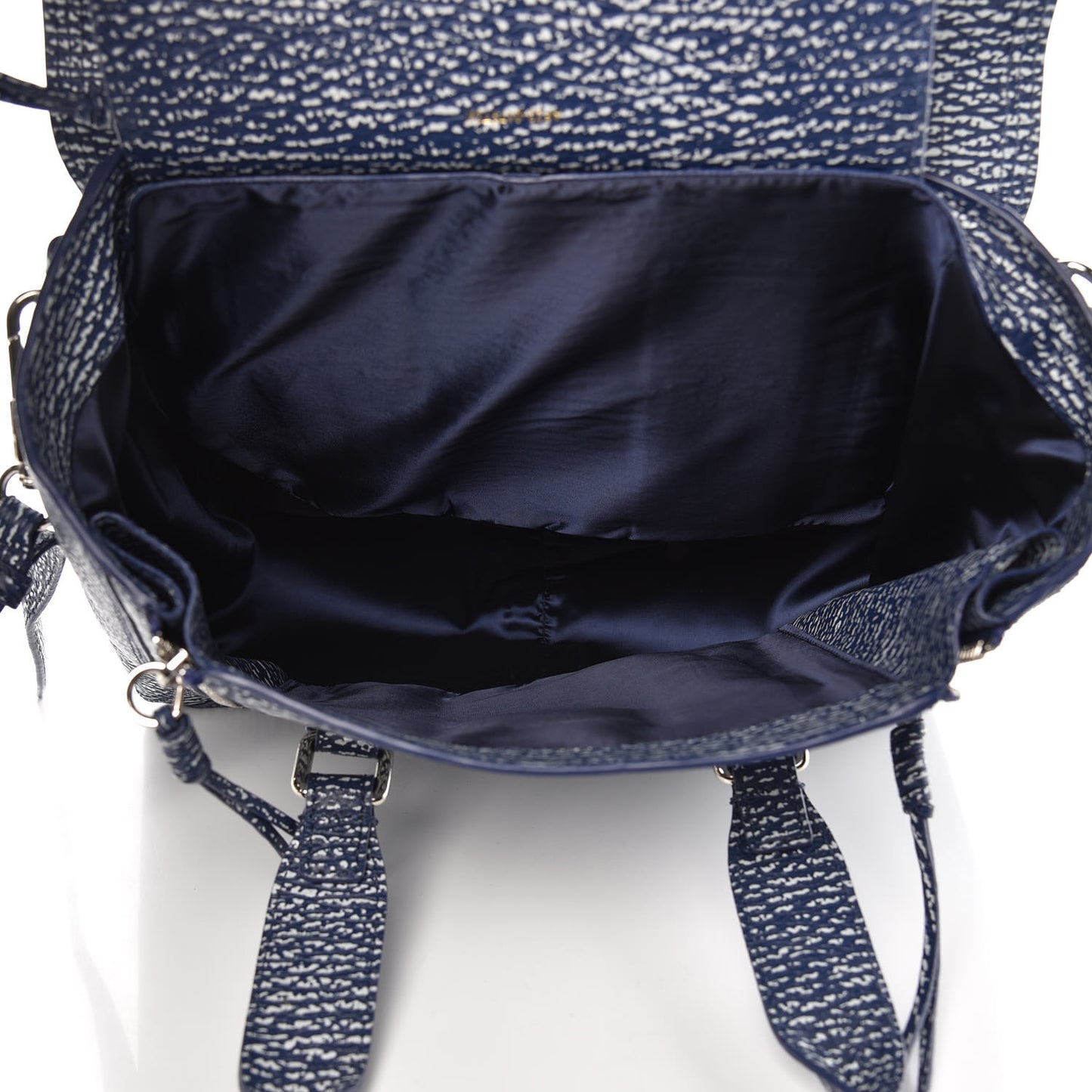 3.1 Textured Calfskin Medium Pashli Satchel Royal Blue