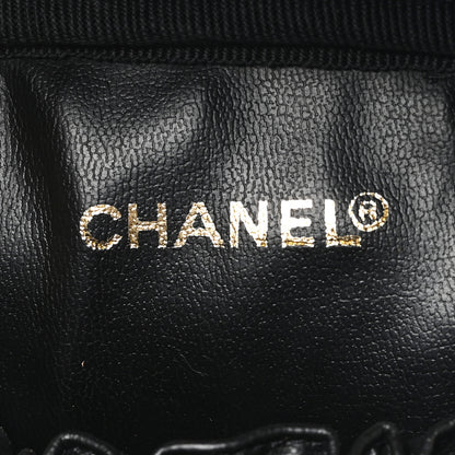 Chanel Lambskin Vanity Cosmetic Bag Black 6 of 9