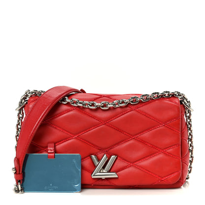 Louis Vuitton Lambskin Malletage GO-14 PM Red 2 of 10