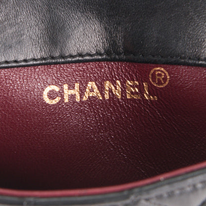 Chanel Lambskin Quilted Mini Flap Black 6 of 8