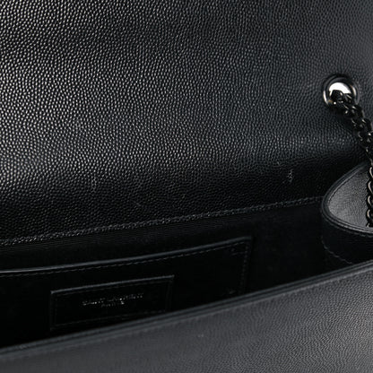 Saint Laurent Grain De Poudre Medium Classic Monogram Kate Satchel Black 10 of 13