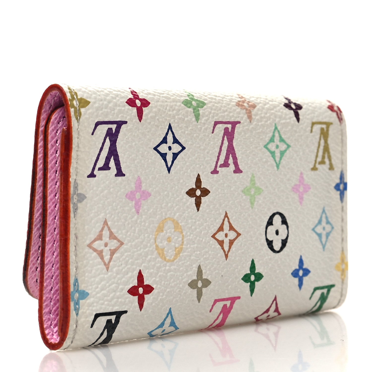 Louis Vuitton Monogram Multicolor Multicles 4 Key Holder White Litchi 3 of 9