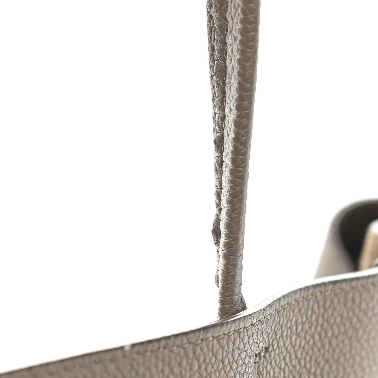 Soft Grained Calfskin Small Belt Cabas Phantom Taupe