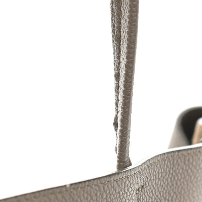 Celine Soft Grained Calfskin Small Belt Cabas Phantom Taupe 13 of 13