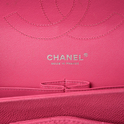 Chanel Iridescent Caviar Quilted Jumbo Double Flap Pink 7 of 29