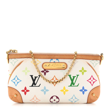 Louis Vuitton Monogram Multicolor Pochette Milla MM White 1 of 9