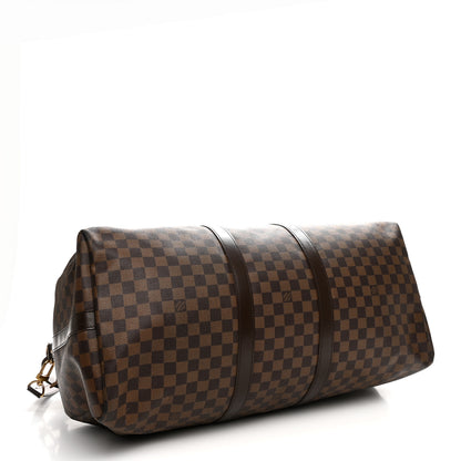 Louis Vuitton Damier Ebene Keepall Bandouliere 55 3 of 11