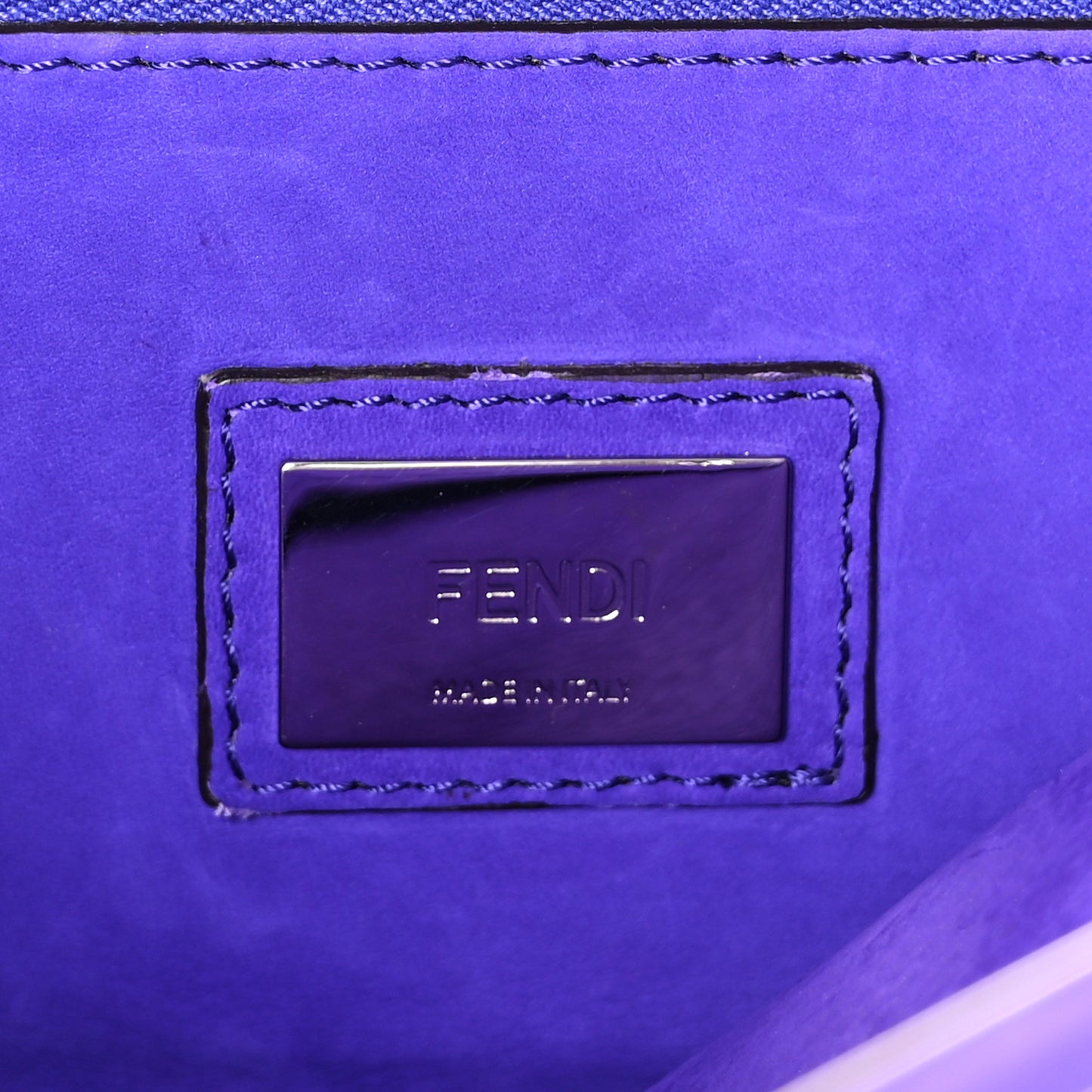 Suede Medium Peekaboo Iconic Satchel Purple