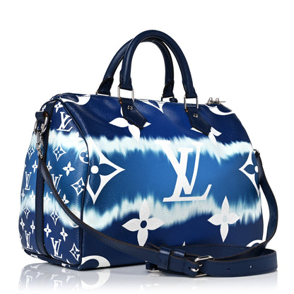Louis Vuitton Monogram Escale Speedy Bandouliere 30 Blue 3 of 11