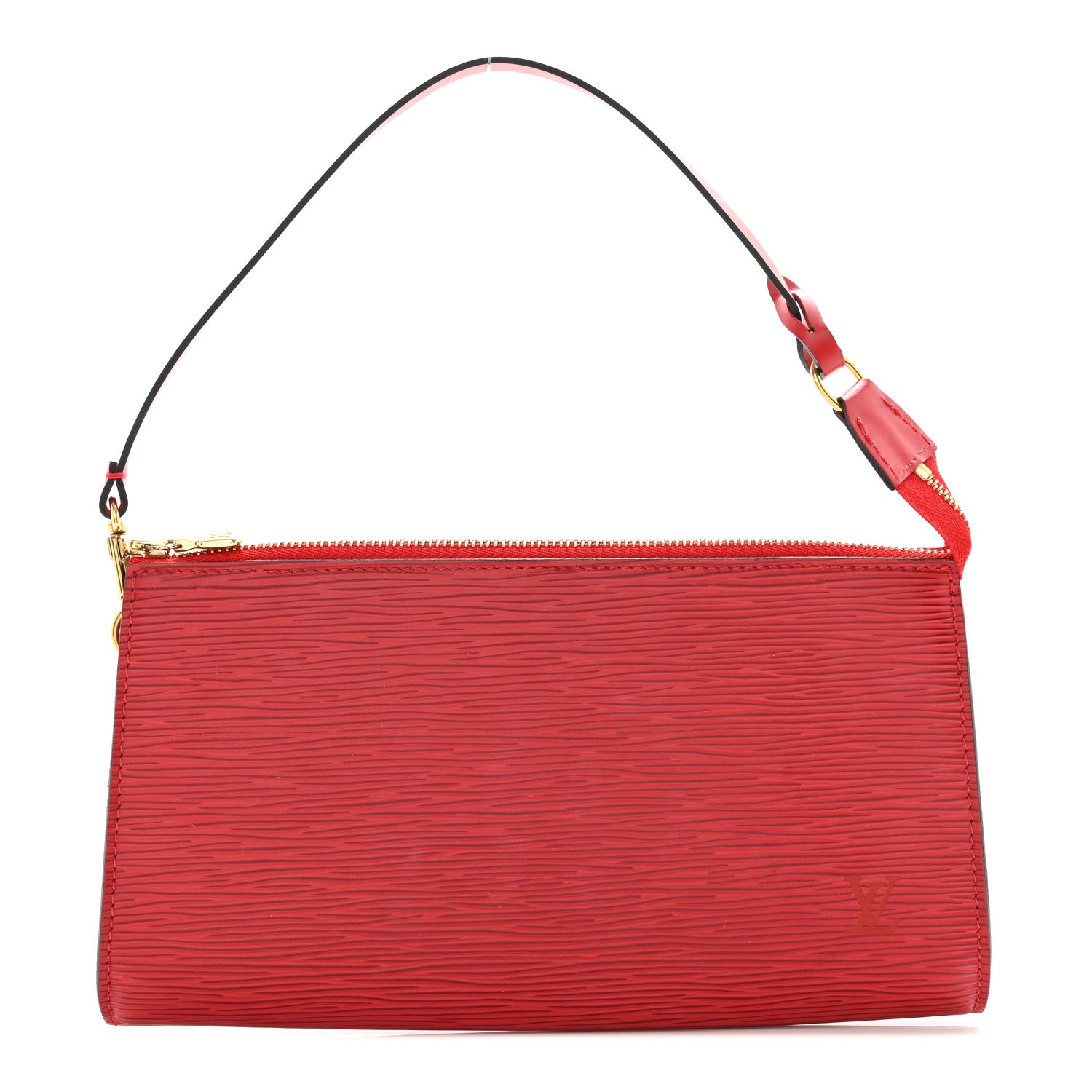 Louis Vuitton Epi Pochette Accessories 24 Castillan Red 1 of 10