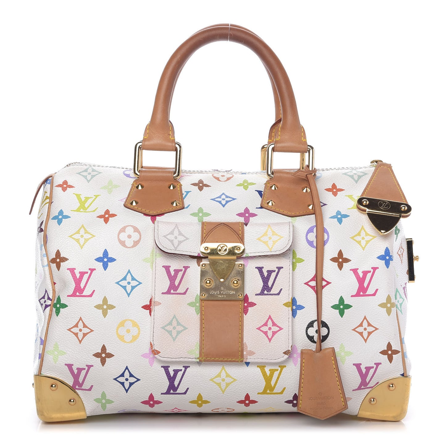 Monogram Multicolor Speedy 30 White