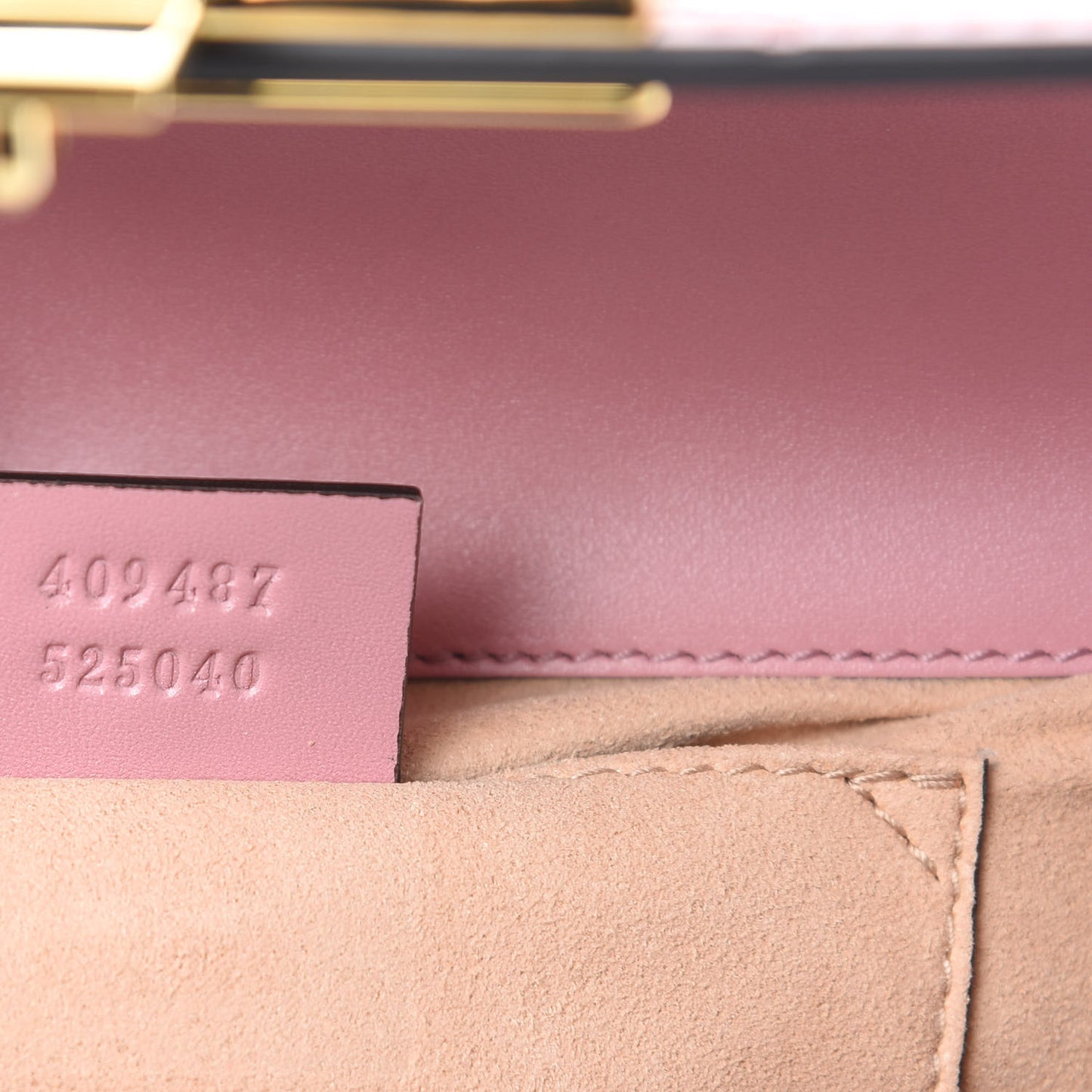 Guccissima Small Padlock Shoulder Bag Rose Baby Candy