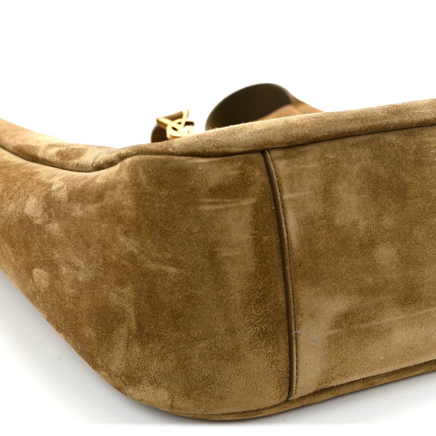 Saint Laurent Suede Large Le 5 A 7 Soft Hobo New Barley 8 of 10