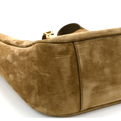 Saint Laurent Suede Large Le 5 A 7 Soft Hobo New Barley 8 of 10